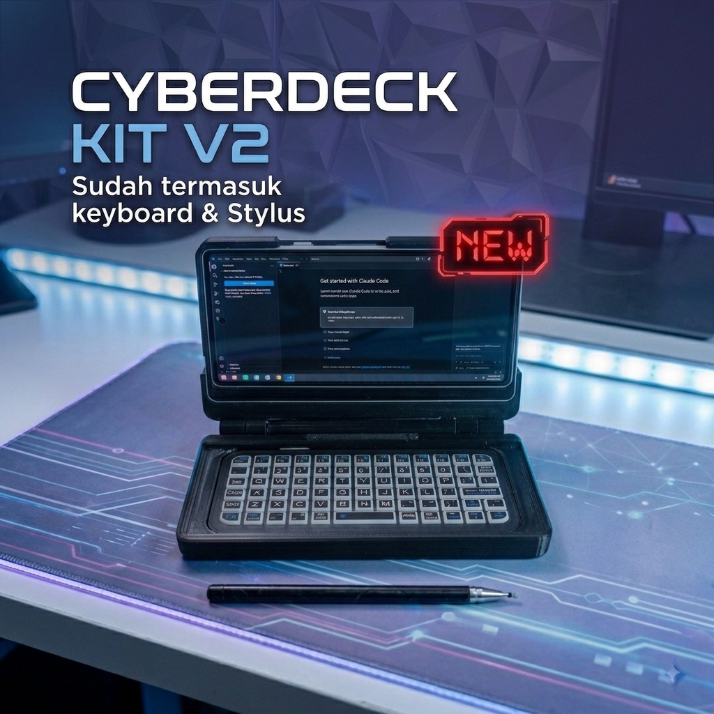 Cyberdeck Kit V2 with keyboard and stylus
